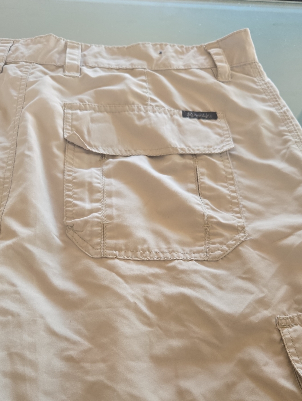 burnside Men's Cargo Shorts in Beige